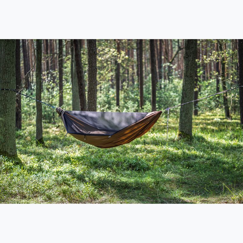 Turistická hojdacia sieť Lesovik Draka choco root 3
