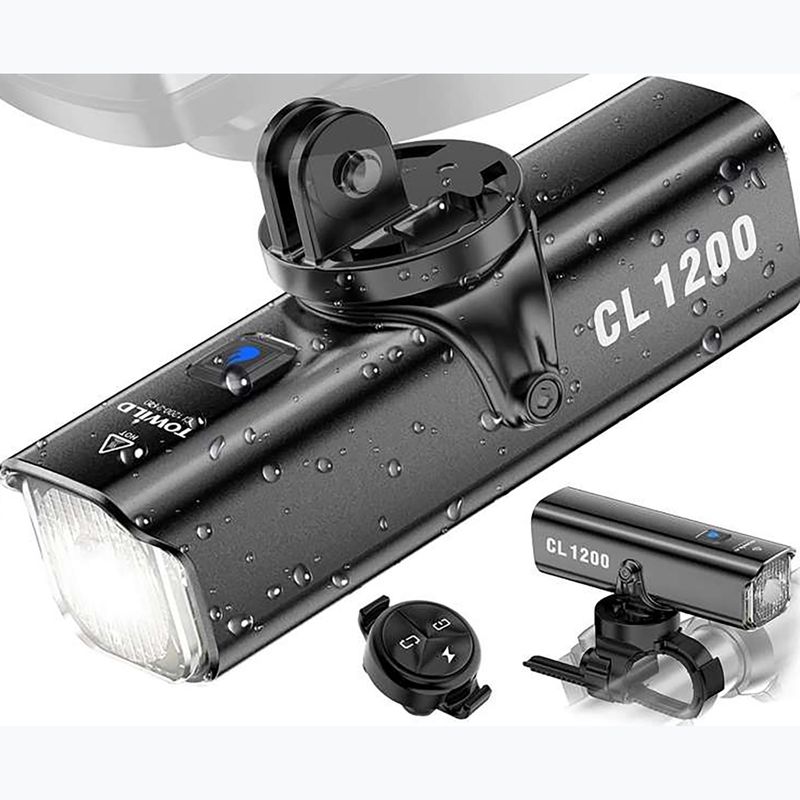 Sada cyklistických svetiel Towild CL1200 + TL03 black 2
