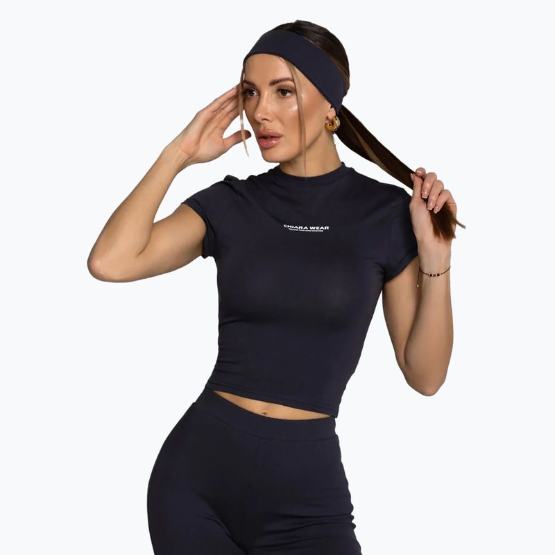Dámska čelenka Chiara Wear bawełniana grafitowy 2