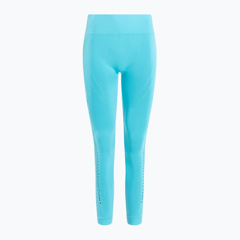 Dámske tréningové legíny 2skin Power Seamless Turquoise blue 2S-60513