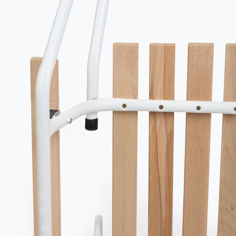 Kovové sánky HUMBAKAs operadlom a opierkami na nohy white 6