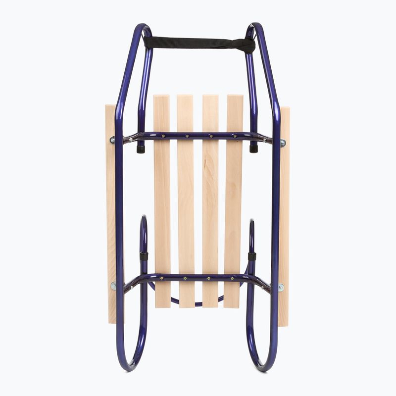 Sánky kovové HUMBAKA with backrest and footrests navy blue 5