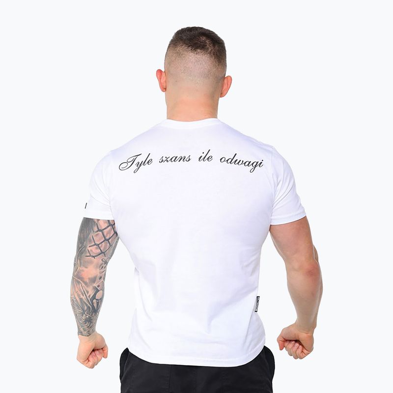 Pánske tričko Octagon So many chances So many courage Logo white 2