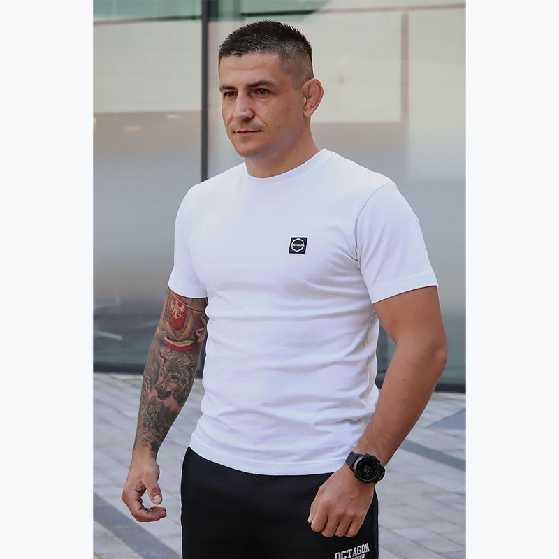 Pánske tričko Octagon So many chances So many courage Logo white 3