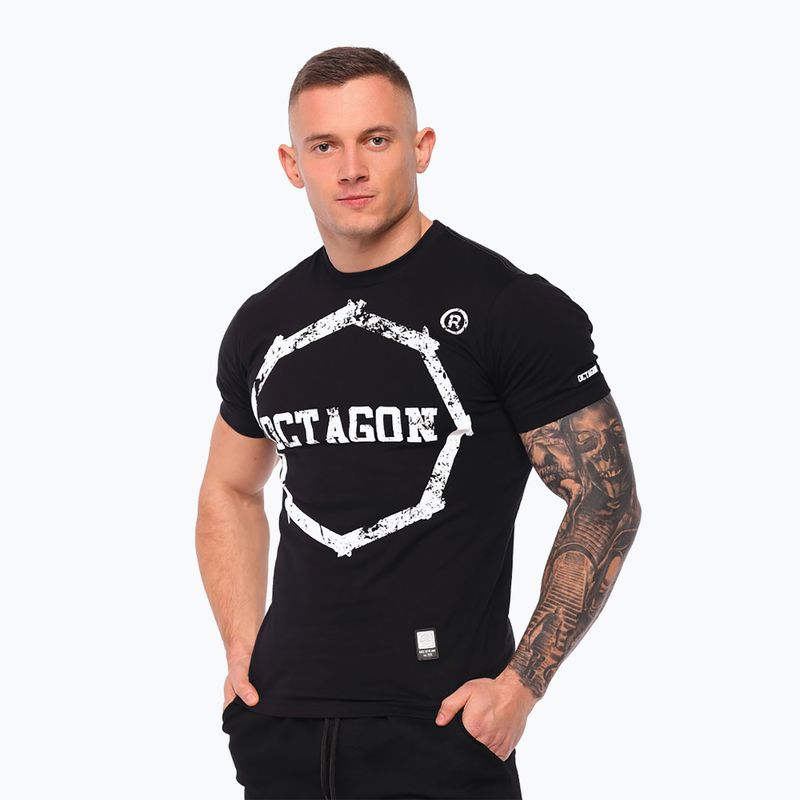 Pánske tričko Oktagon Smash Logo čierne