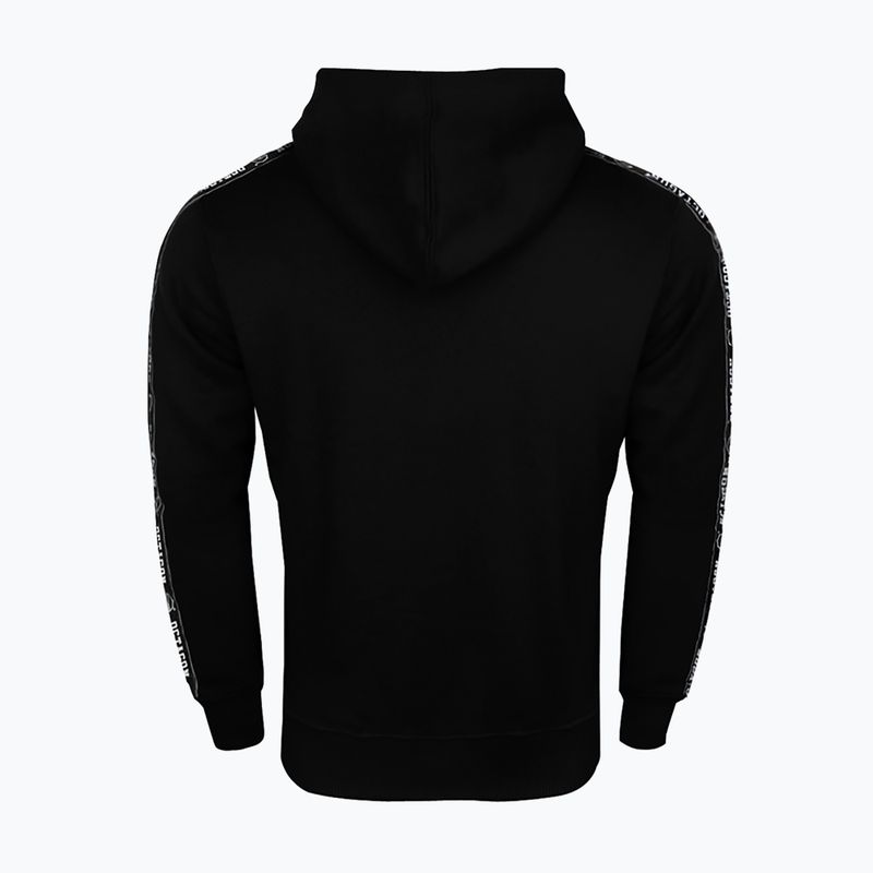 Pánska mikina s kapucňou Octagon Stripe black 3