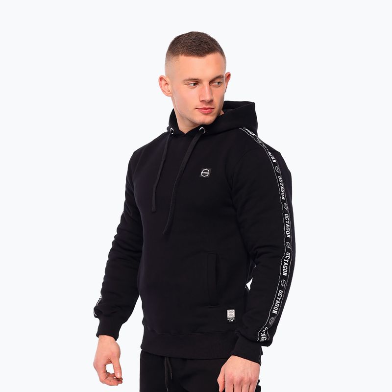 Pánska mikina Octagon Stripe black