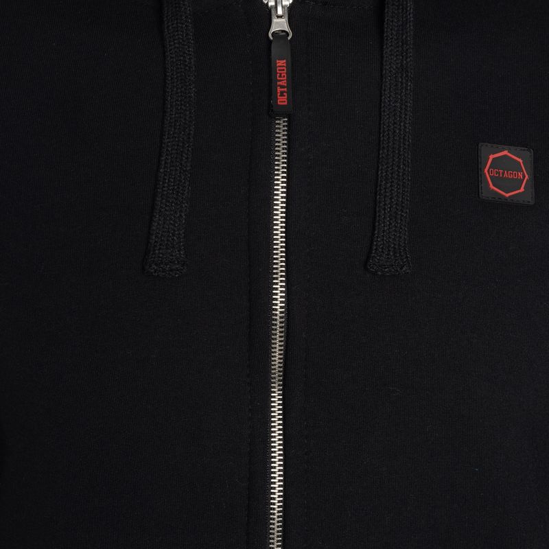 Pánska mikina Octagon Zip Stripe black 3