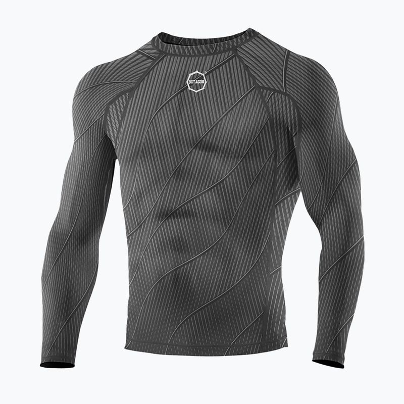 Octagon Voyager pánsky rashguard s dlhým rukávom šedý 5