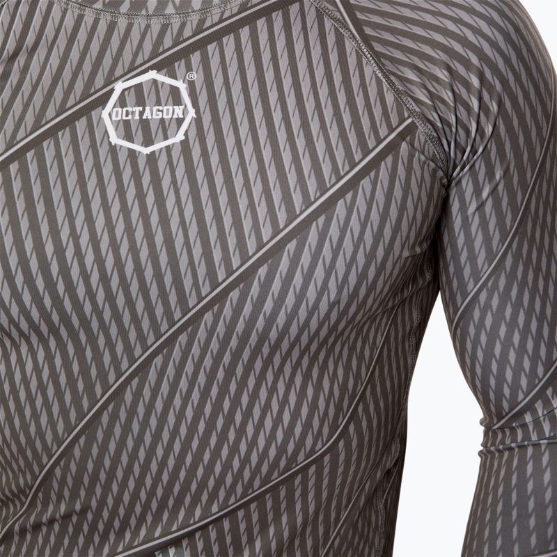Octagon Voyager pánsky rashguard s dlhým rukávom šedý 4