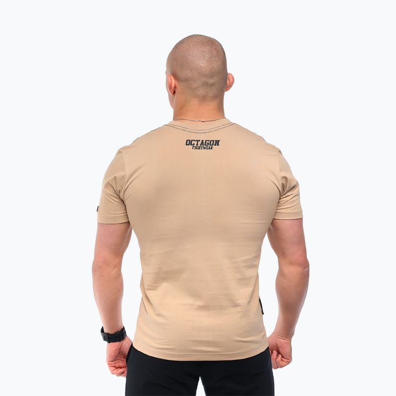 Pánske tričko Octagon FW Straight beige 2