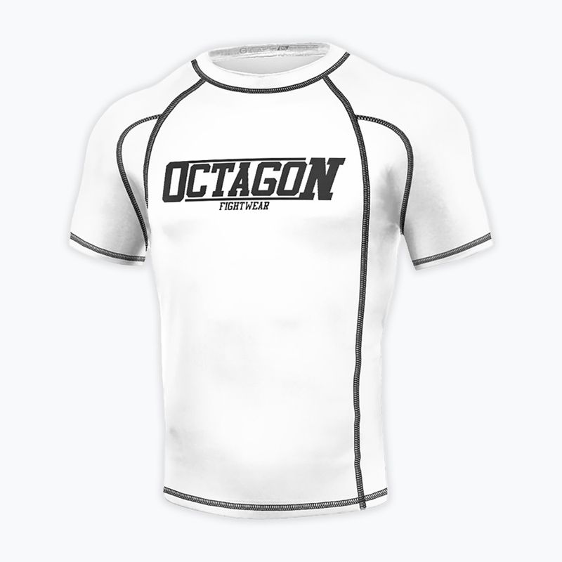 Pánsky rashguard Octagon Premium Fight Wear white