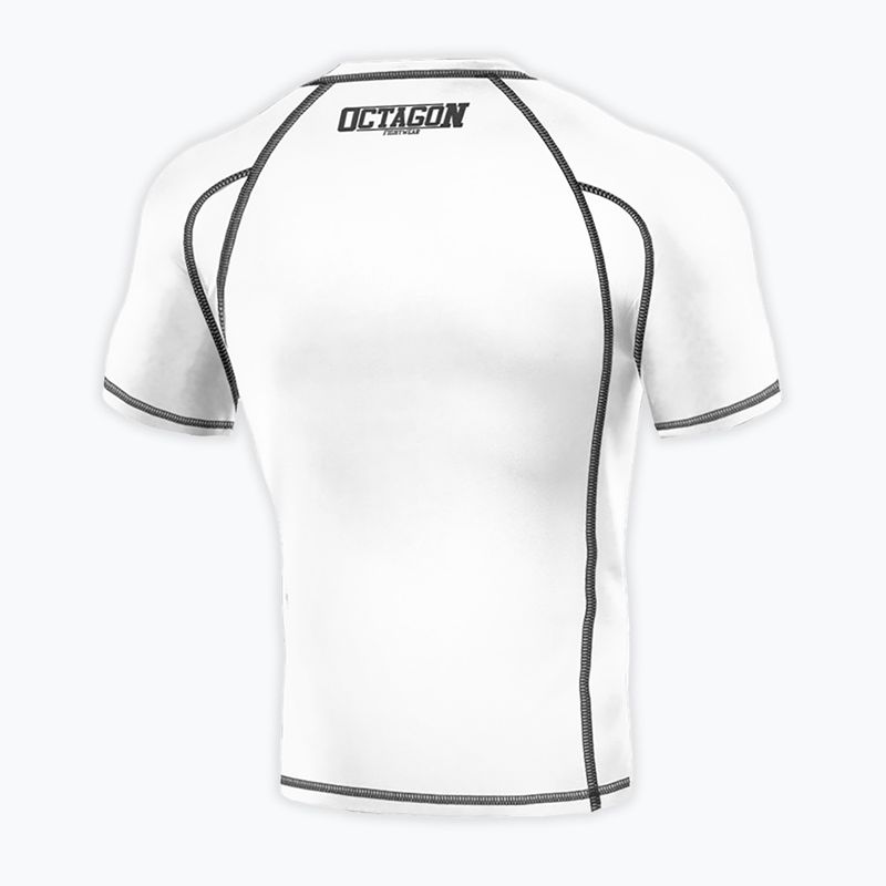 Pánsky rashguard Octagon Premium Fight Wear white 2