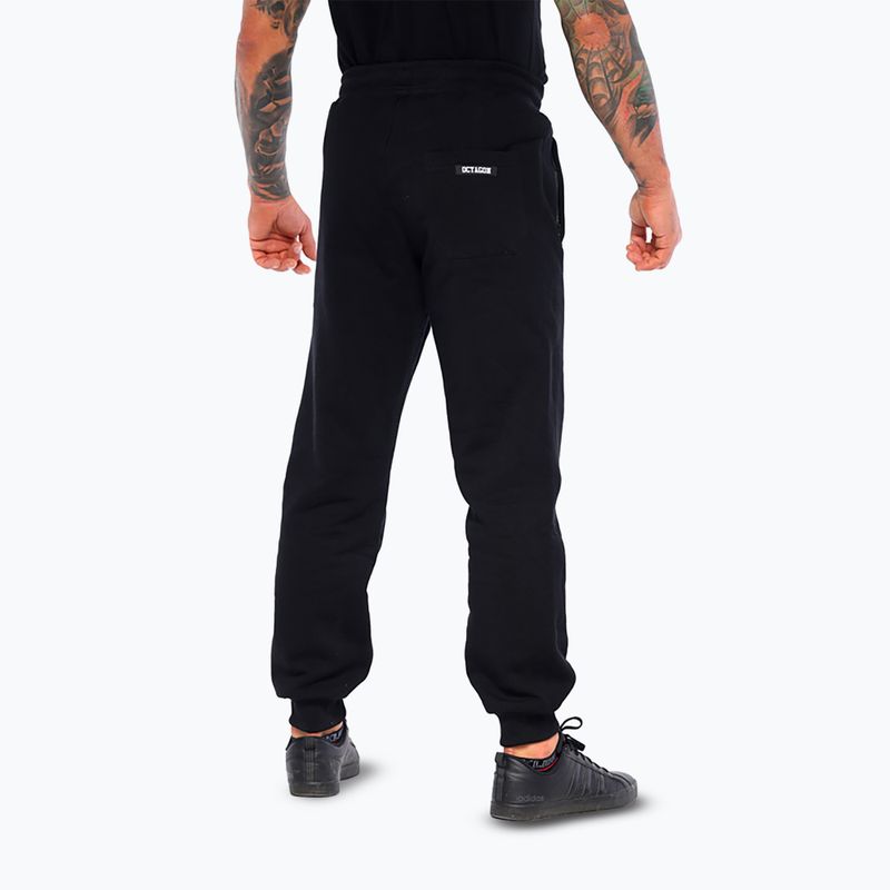 Pánske tepláky Octagon Small Logo black 2