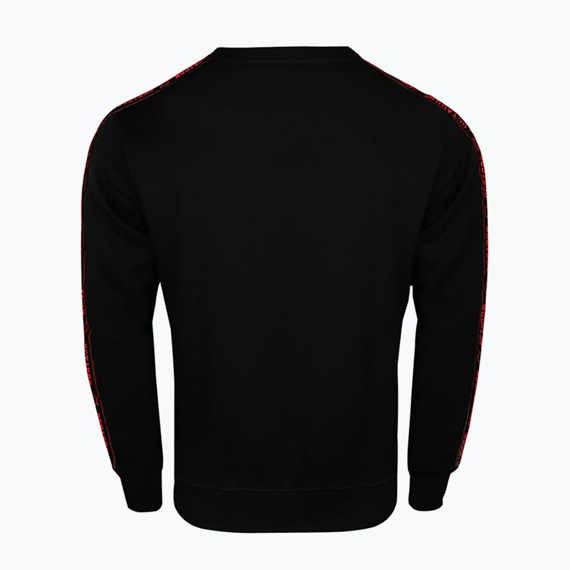 Pánska mikina Octagon Stripe black/red 2