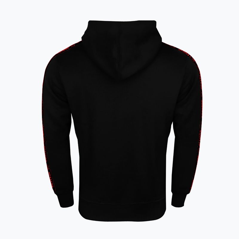 Pánska mikina Octagon Stripe Hoodie black/red 2