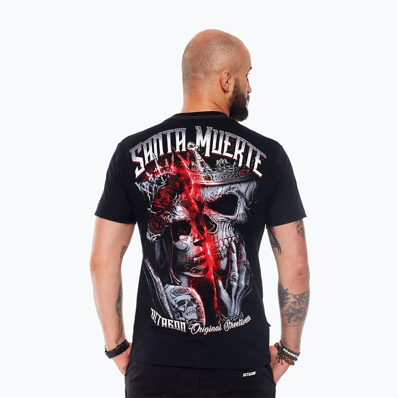 Pánske tričko Octagon Santa Muerte black/multicolor 2