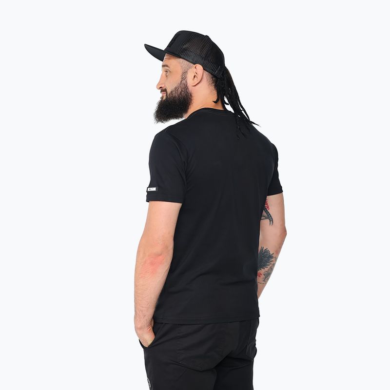 Pánske tričko Octagon Small Logo black/white 2