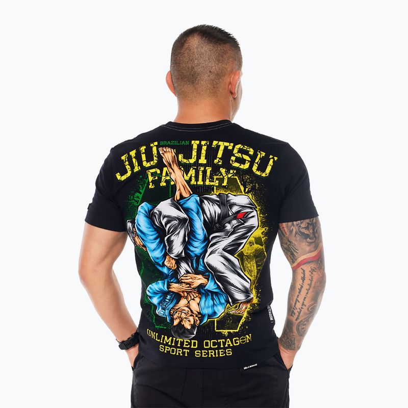 Pánske tričko Oktagon Jiu Jitsu Family čierne 2