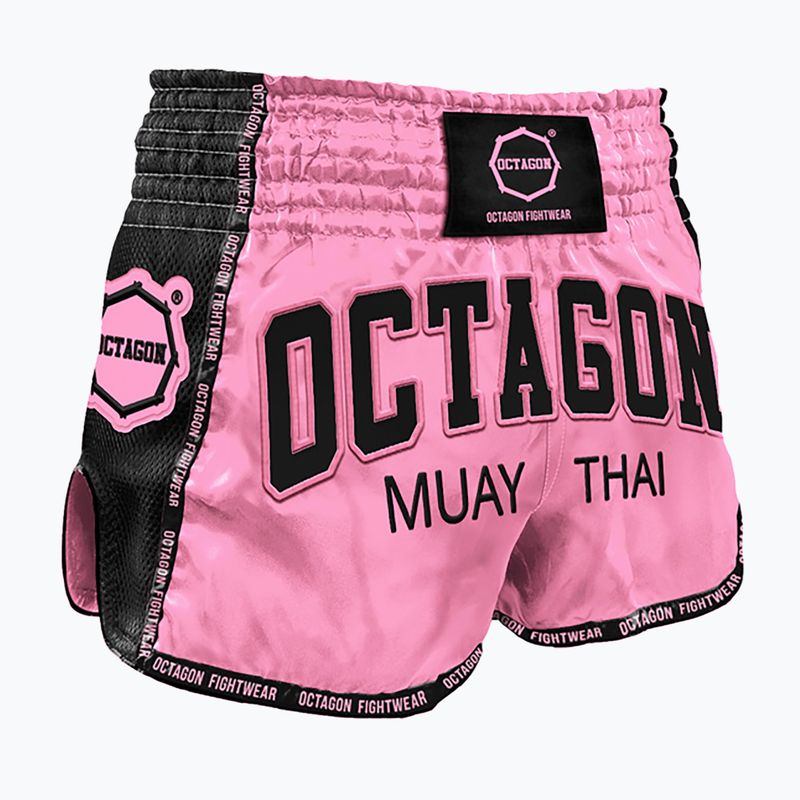Pánske tréningové šortky Octagon Muay Thai ružové
