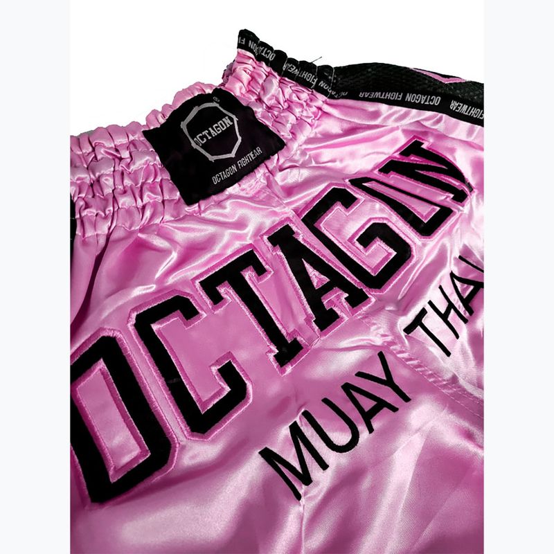 Pánske tréningové šortky Octagon Muay Thai ružové 2