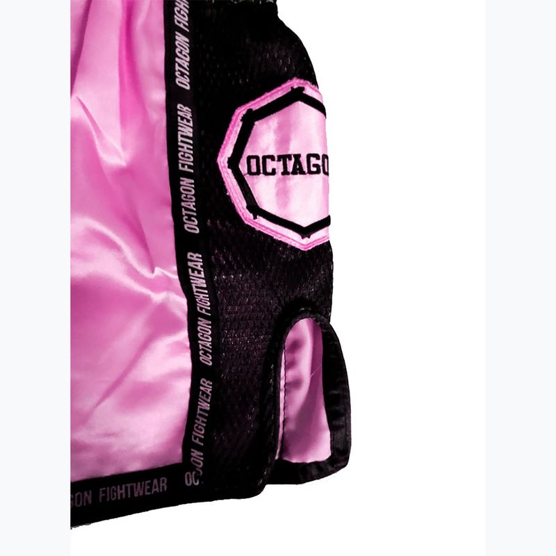 Pánske tréningové šortky Octagon Muay Thai ružové 3