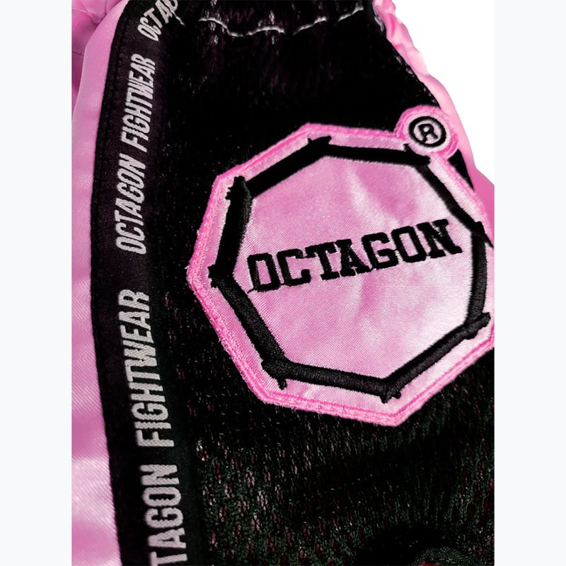 Pánske tréningové šortky Octagon Muay Thai ružové 4