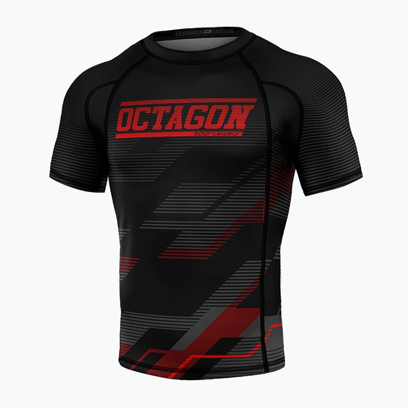 Pánsky rashguard Octagon Racer Premium black/red pánsky