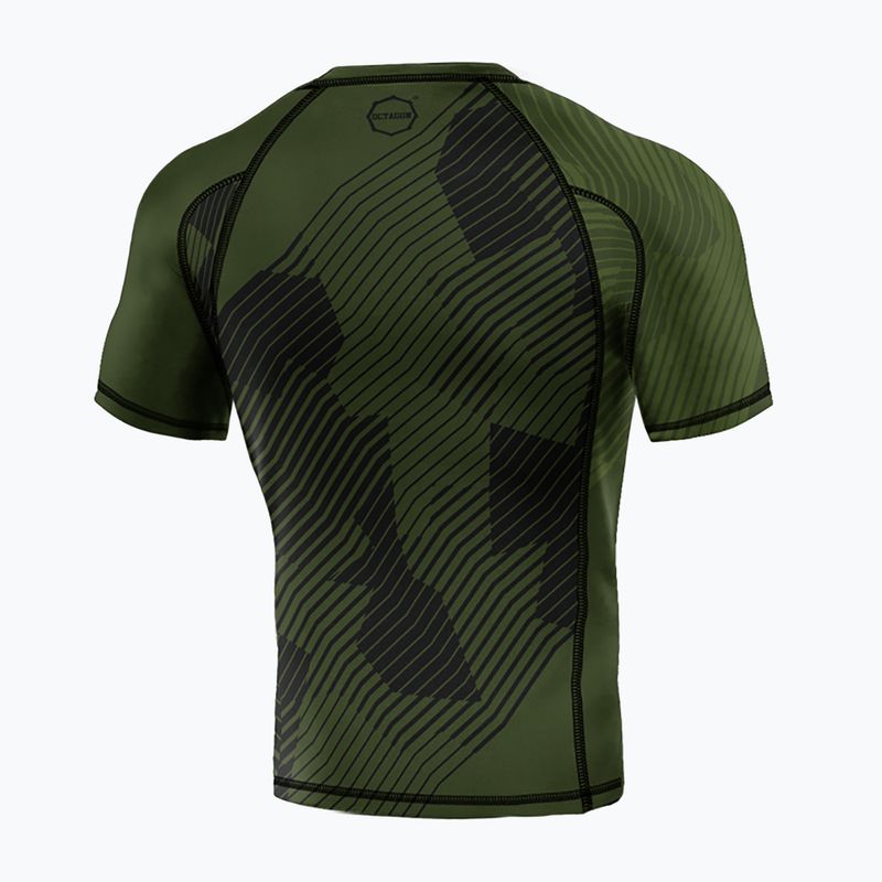 Pánsky rashguard Octagon Broken Line Premium khaki 2