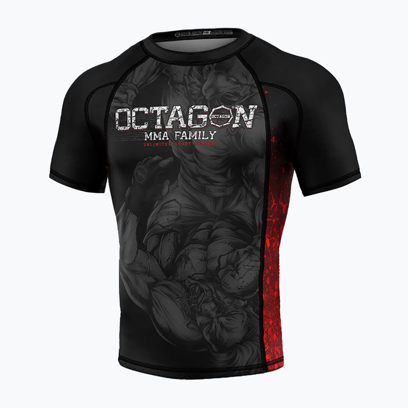 Pánsky rashguard Octagon Premium MMA Family black/multicolour Rashguard