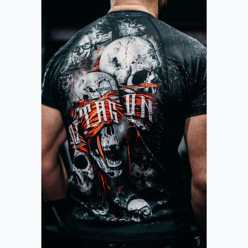 Pánsky rashguard Octagon Premium Rules black/multicolour Rashguard 4