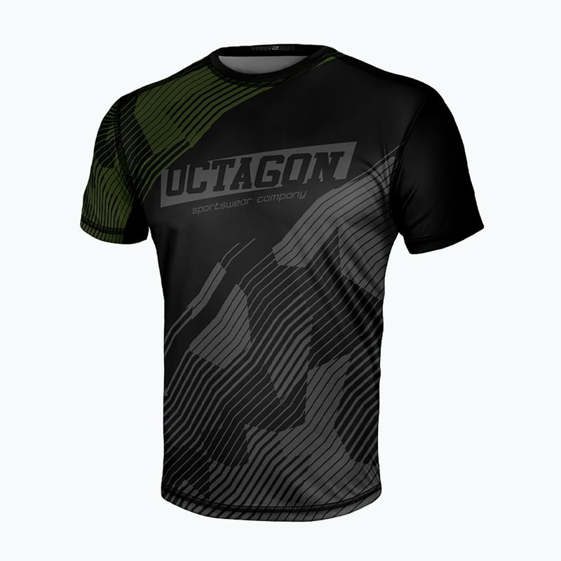 Pánske tričko Octagon Sport Broken Line čierne
