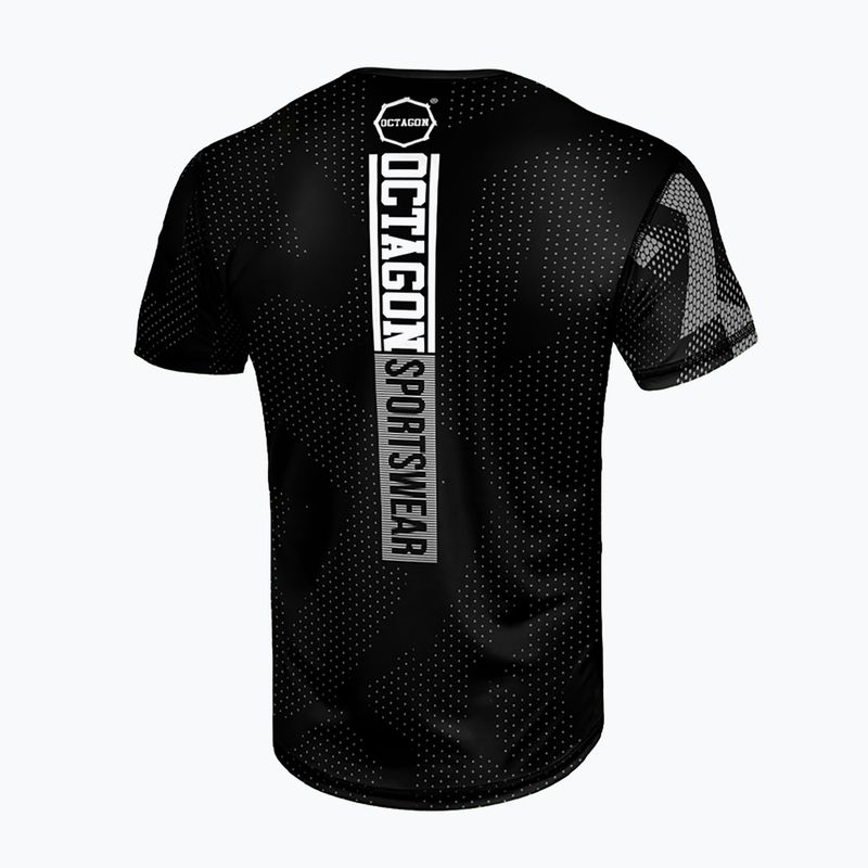 Pánske tričko Octagon Ultimate black/grey 2