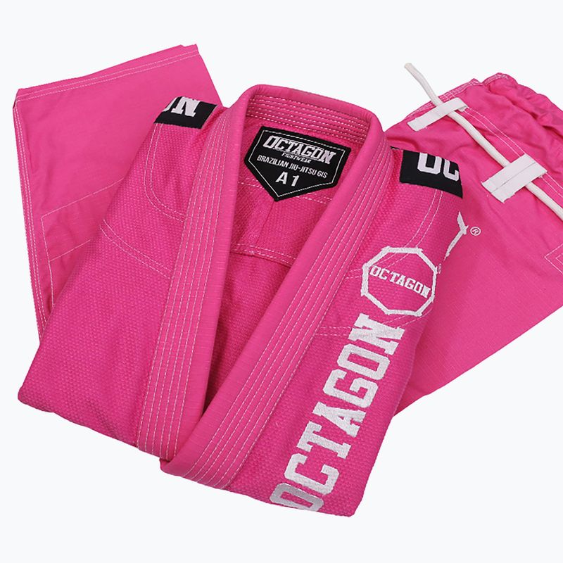GI pre deti brazílske jiu-jitsu Octagon Caption pink 4