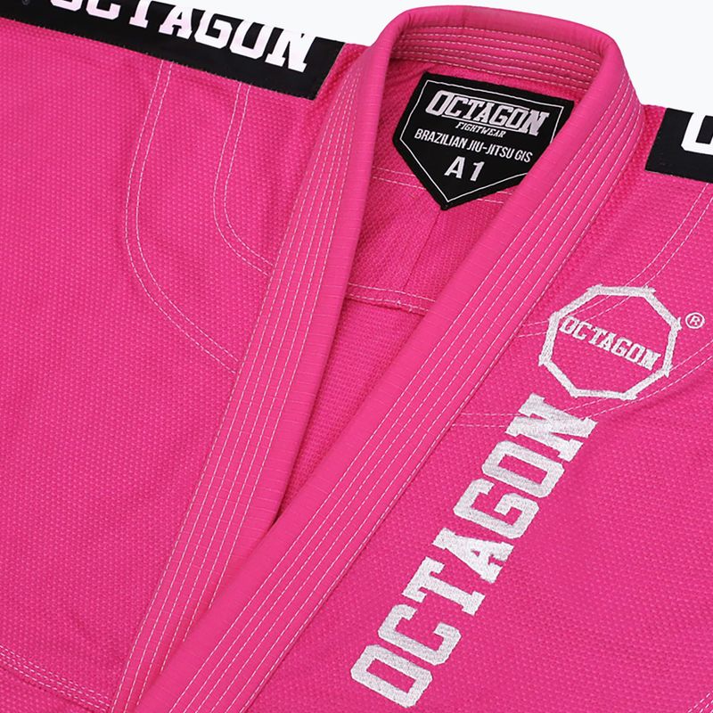 GI pre deti brazílske jiu-jitsu Octagon Caption pink 6