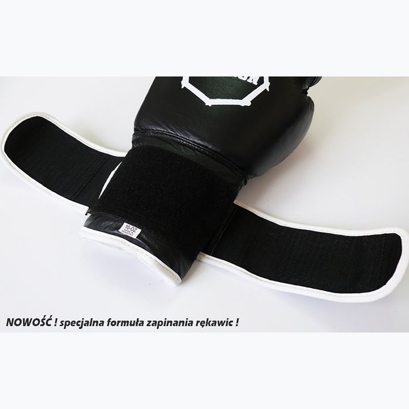 Boxerské rukavice Octagon Agat čierno-biele 8
