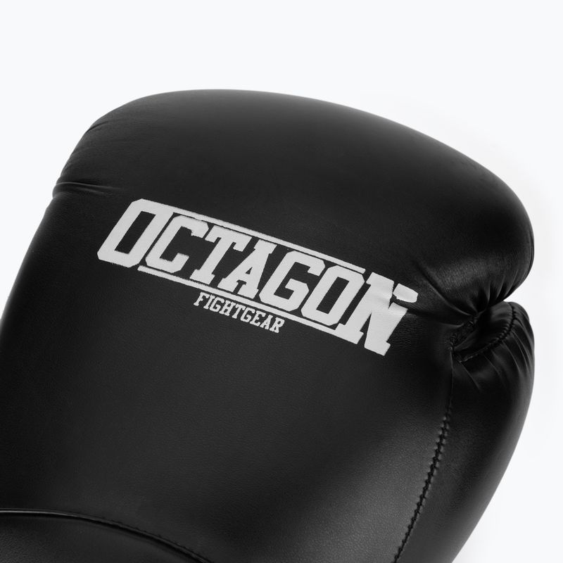 Boxerské rukavice Octagon Agat čierno-biele 5