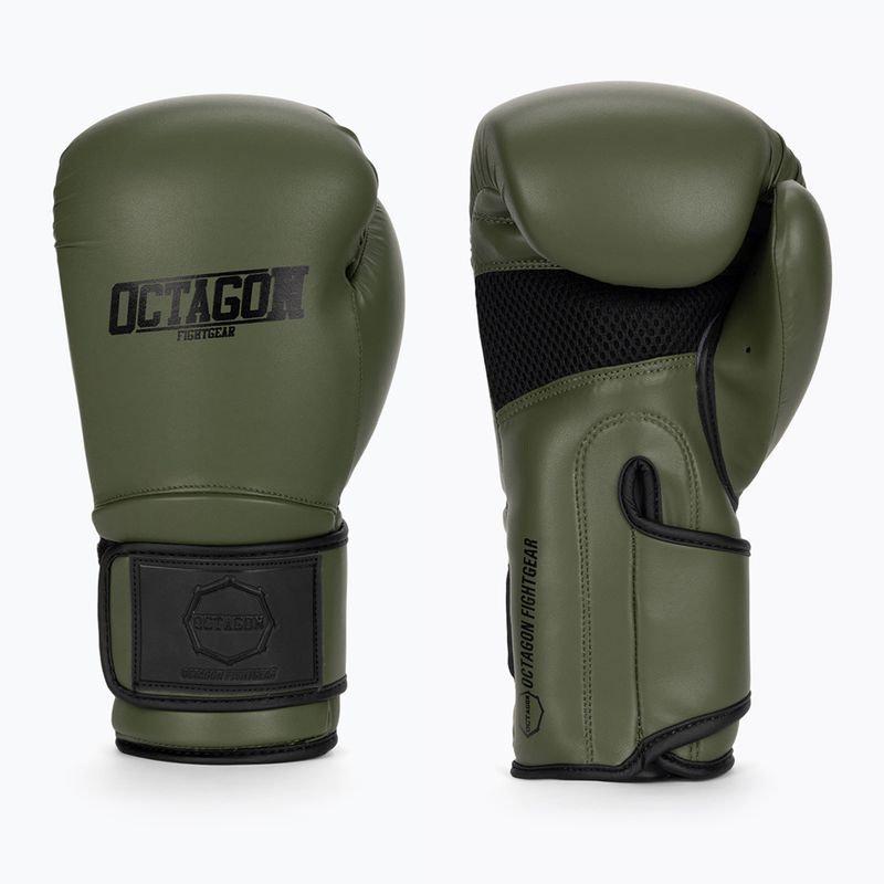 Boxerské rukavice Octagon Matt khaki