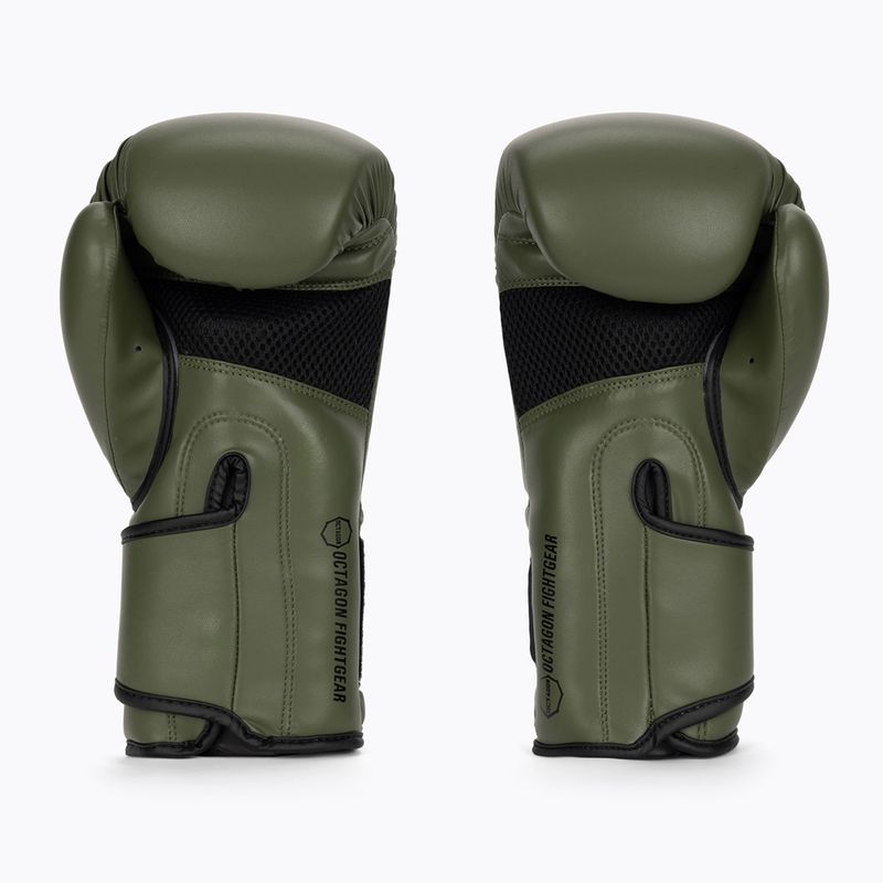 Boxerské rukavice Octagon Matt khaki 2