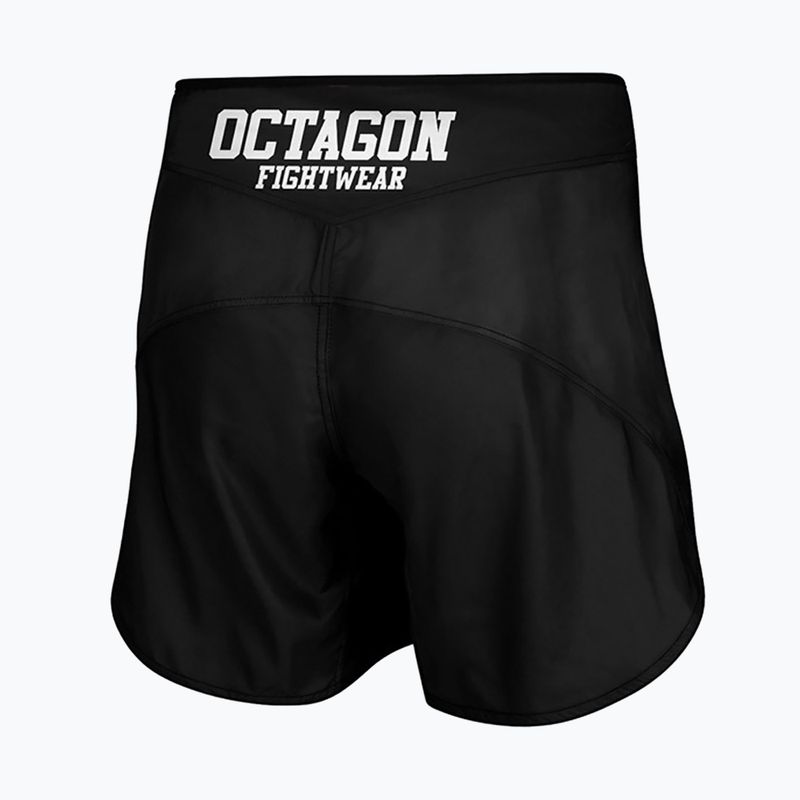 Pánske tréningové šortky Octagon Fight Wear MMA black/white 2