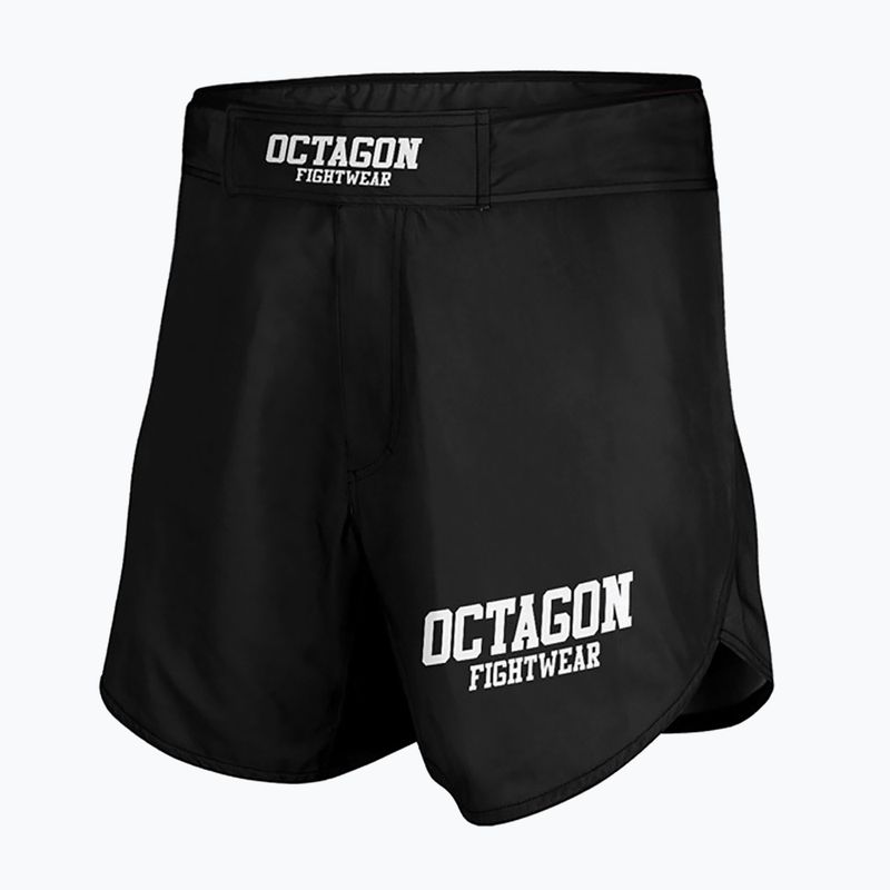 Pánske tréningové šortky Octagon Fight Wear MMA black/white 3