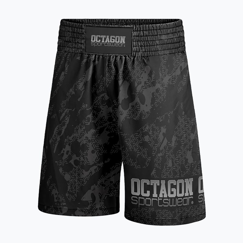 Pánske boxerské šortky Octagon Geo Grunge black