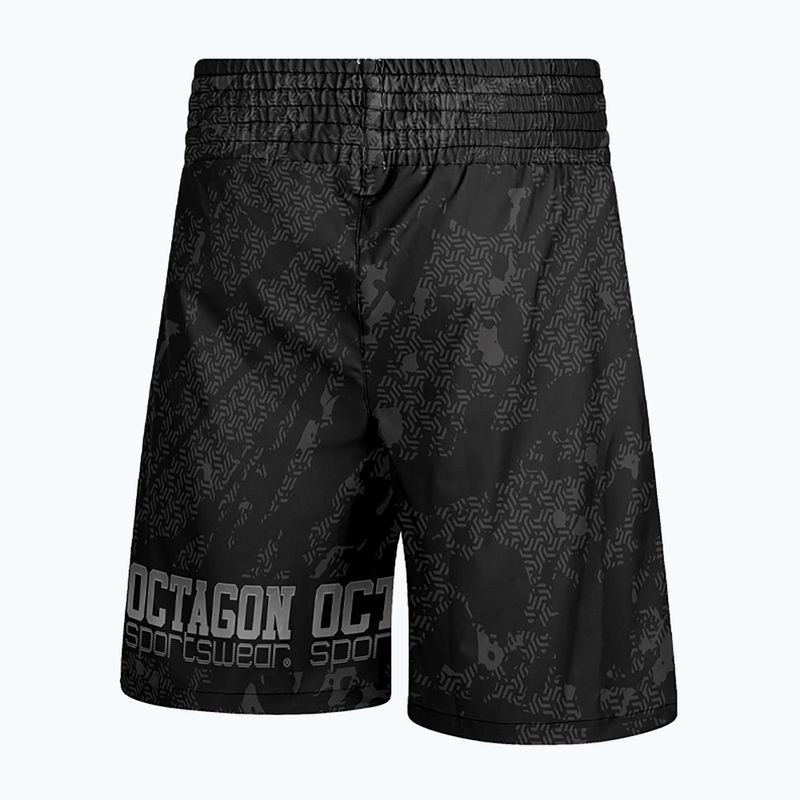 Pánske boxerské šortky Octagon Geo Grunge black 2