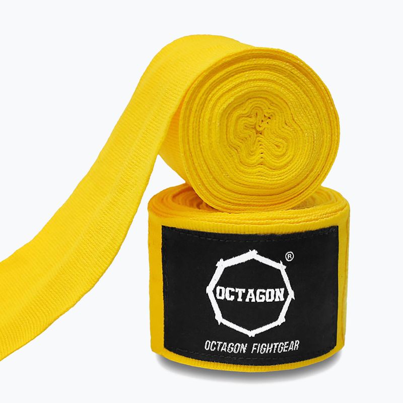 Boxerské bandáže Octagon Fightgear Supreme Basic 300 cm žltá 2