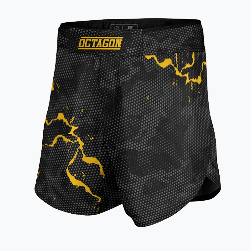 Pánske tréningové šortky Octagon Marble Camo MMA camo yellow 3