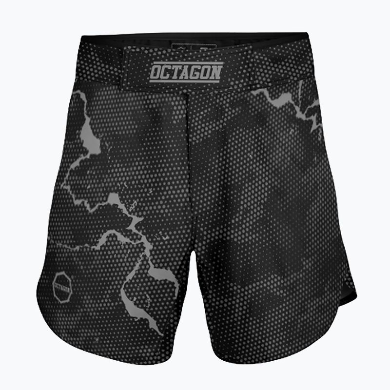 Pánske tréningové šortky Octagon Marble Camo MMA camo grey