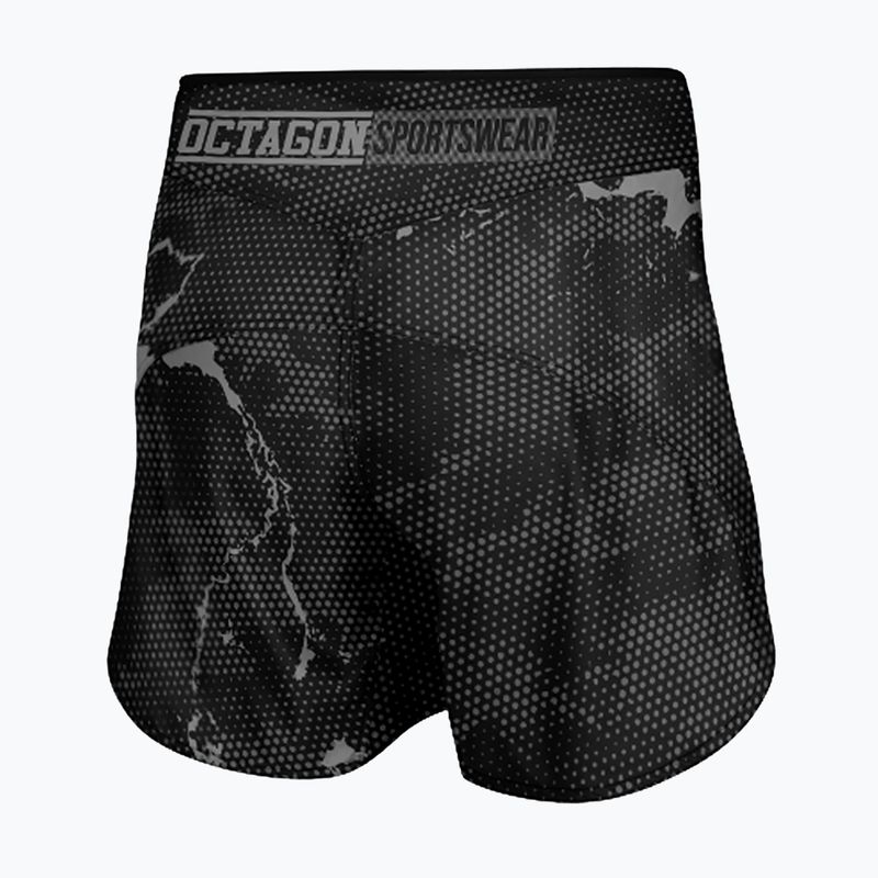 Pánske tréningové šortky Octagon Marble Camo MMA camo grey 2