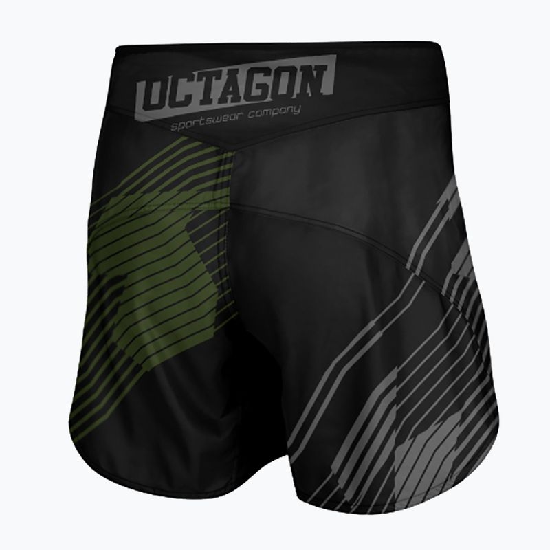 Pánske tréningové šortky Octagon Broken Line MMA black 2