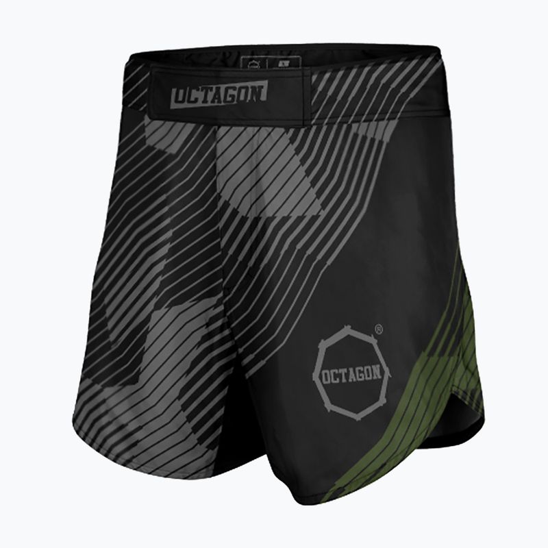 Pánske tréningové šortky Octagon Broken Line MMA black 4