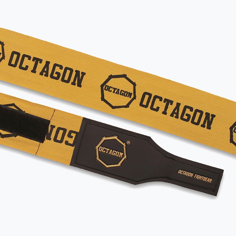 Boxerské bandáže Octagon Fightgear Supreme Printed 300 cm gold 3